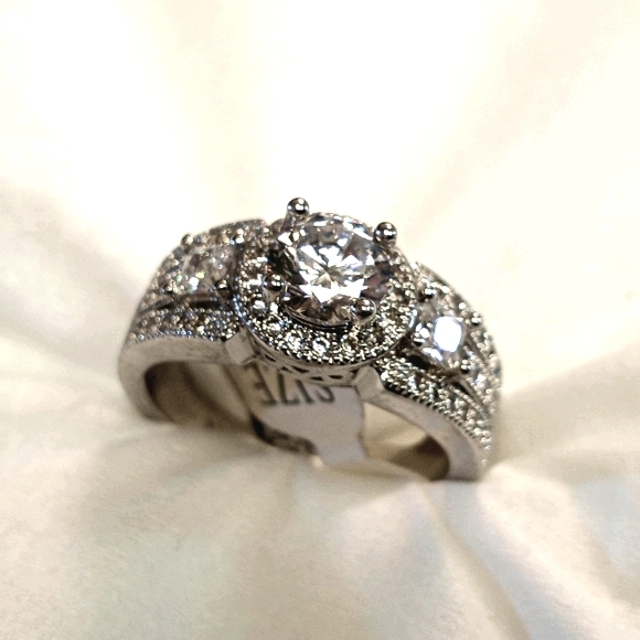 White sapphire brilliant, silver .925 - Picture 6 of 6